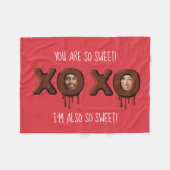 ALSO SCHWACH! Personalisierter Sonnentag Fleecedecke (Vorderseite (Horizontal))