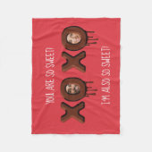 ALSO SCHWACH! Personalisierter Sonnentag Fleecedecke (Vorderseite)