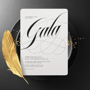 Also, Scripty Minimalistisch Gala Einladung