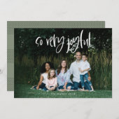 Also sehr fröhliche Urlaubsfotokarte Feiertagskarte (Vorne/Hinten)