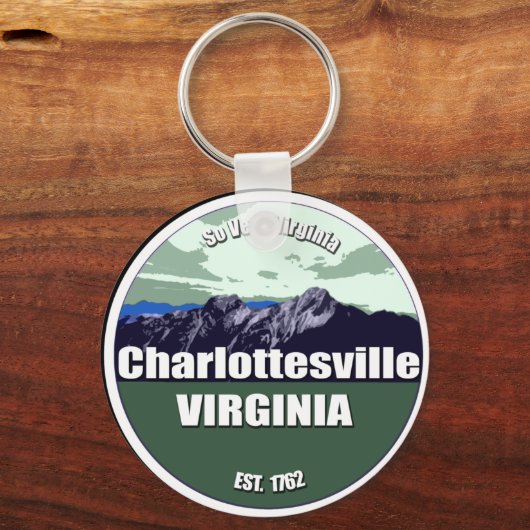 Also sehr Virginia Charlottesville Schlüsselanhänger (Vorderseite)