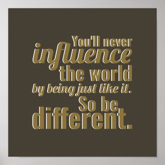 Also sei anders poster (Vorne)