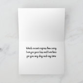 ALSO "SORRY FOR YOUR LOSS" KARTE (Innenseite)