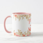 Also stolz, Sie Mama nennen! Rosa Floral Tasse (Links)