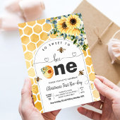 Also süß, um eine Bienenthemenparty zu sein, am er Einladung