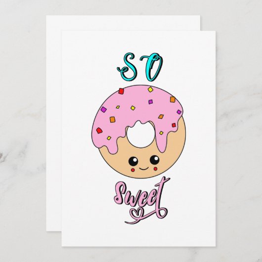 Also süße Donuts 2. Juni Jelly National Donut Day Dankeskarte (Vorne/Hinten)