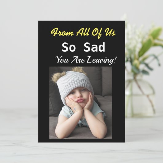 Also traurige Pensionierung lustige Grumpy Girl al Karte (Stehend Vorderseite)