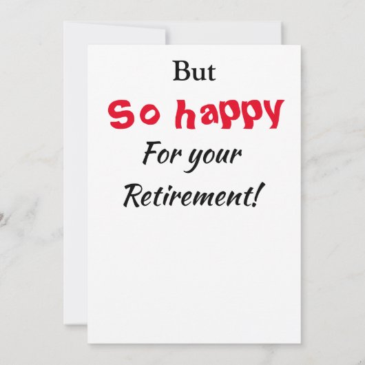 Also traurige Pensionierung lustige Grumpy Girl al Karte (Rückseite)