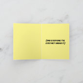 Also überaus stolz auf Sie Karte (Innenseite)