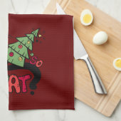 Also, was Weihnachten Teetuch Geschirrtuch (Viertel Falte)