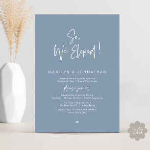 Also, wir haben ein modernes Hochzeitsessen Einladung
