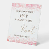 Also wird es nicht heiß, während wir den Knotentri Sockelschild (Vorderseite)