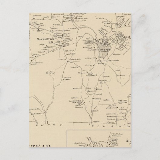 Alstead, Cheshire Co Postkarte (Vorderseite)