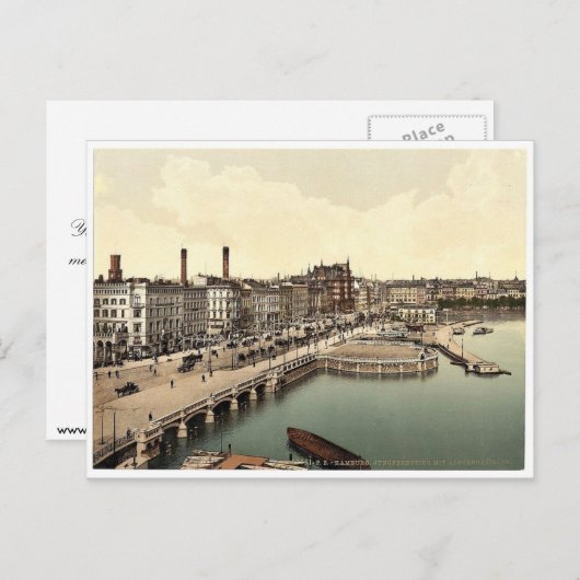 Alster Pavillon, Jungfernstieg, Hamburg, Deutschla Postkarte (Vorne/Hinten)