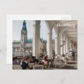 Alsterarkaden, Hamburg Postkarte (Vorne/Hinten)