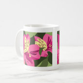 Alstroemeria-Blume Kaffeetasse (Vorderseite Links)
