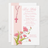 Alstroemeria-Blumen-Einladung Einladung (Vorne/Hinten)