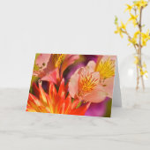 Alstroemeria-Gruß-Karte Karte (Gelbe Blume)