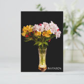 Alstroemeria (Peruanische Lily) Einladung (Stehend Vorderseite)