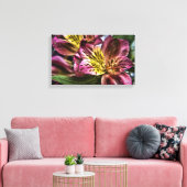 Alstroemeria Peruvian Lily Blume Canvas Print Leinwanddruck (Insitu (Wohnzimmer))