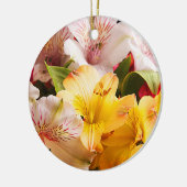 Alstroemeria-Verzierung Keramik Ornament (Links)