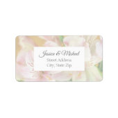 Alstromeria-Malerei Adressaufkleber (Vorne)