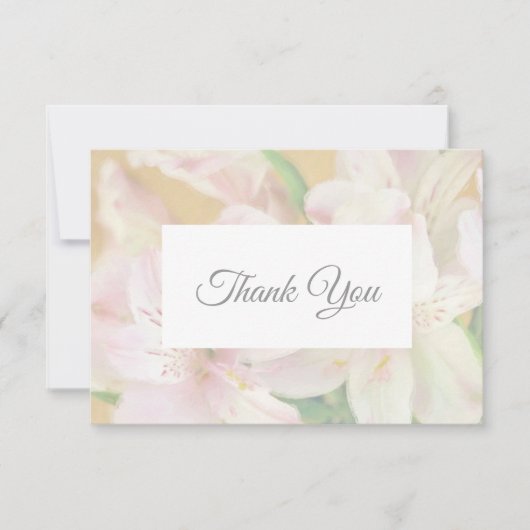 Alstromeria-Malerei Dankeskarte (Vorderseite)