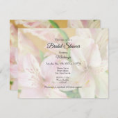 Alstromeria-Malerei Einladung (Vorne/Hinten)