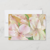 Alstromeria-Malerei RSVP Karte (Rückseite)