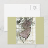 Alt 1777 New Jersey Karte (Vorne/Hinten)