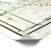 Alt 1777 New Jersey Karte Poster (Ecke)