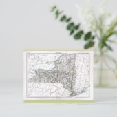 Alt 1884 New York Karte (Stehend Vorderseite)