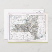 Alt 1884 New York Karte (Vorne/Hinten)