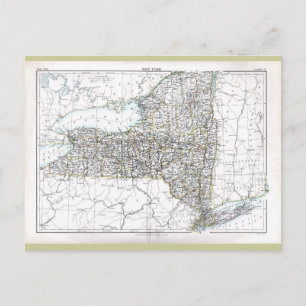 Alt 1884 New York Karte
