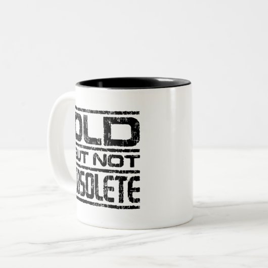 alt, aber nicht überholt zweifarbige tasse (Vorderseite Links)