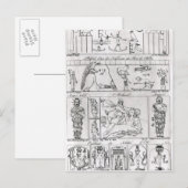 Alt ägyptisch und persisch postkarte (Vorne/Hinten)