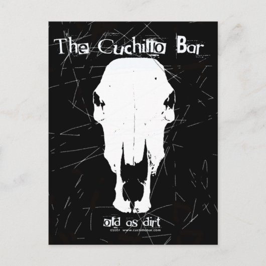 Alt als Dirt/Skull-Postkarte Postkarte (Vorderseite)