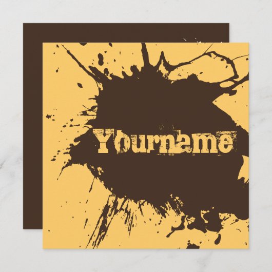 Alt als Schmutz - Braten-u. Schmutz-Party laden Einladung (Vorne/Hinten)