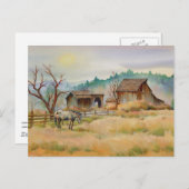 ALT BARN & APPALOSA von SHARON SHARPE Postkarte (Vorne/Hinten)