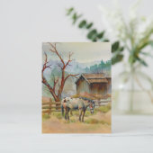ALT BARN & APPALOSA von SHARON SHARPE Postkarte (Stehend Vorderseite)