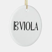 Alt-Clef u. Viola Keramik Ornament (Rechts)