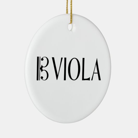 Alt-Clef u. Viola Keramik Ornament (Rechts)