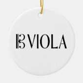 Alt-Clef u. Viola Keramik Ornament (Vorne)
