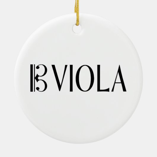 Alt-Clef u. Viola Keramik Ornament (Hinten)