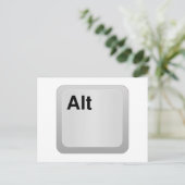 Alt-Computerschlüssel Postkarte (Stehend Vorderseite)