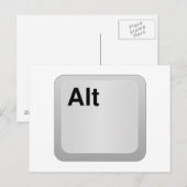 Alt-Computerschlüssel Postkarte (Vorne/Hinten)