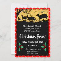 Alt deutsches Weihnachtsfest Party oder Bankett