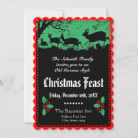 Alt deutsches Weihnachtsfest Party oder Bankett