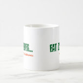 Alt Eat Zombies und Furz Halloween Emo Goth Green Kaffeetasse (Mittel)