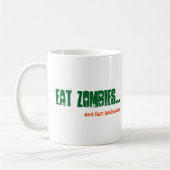 Alt Eat Zombies und Furz Halloween Emo Goth Green Kaffeetasse (Links)